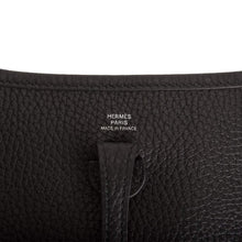 画像をギャラリービューアに読み込む, 新品】エルメス ブラック クレマンス エブリン TPM バッグ パラジウム金具