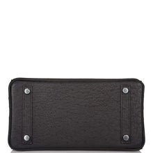 画像をギャラリービューアに読み込む, 【新品】エルメス ブラック オーストリッチ バーキン 25cm パラジウム金具