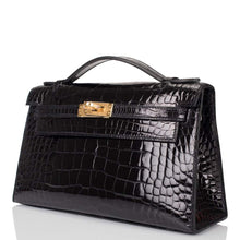 画像をギャラリービューアに読み込む, 【NEW】エルメス ケリーミニ ミニ ポシェット |ノワール/ブラック、シャイニーアリゲーター、ゴールドハードウェア