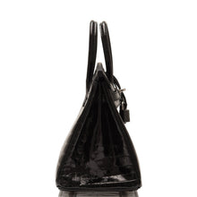 画像をギャラリービューアに読み込む, 【新品】エルメス ブラックシャイニー ニロティカス クロコダイル バーキン 25cm パラジウム金具