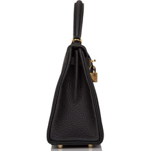 画像をギャラリービューアに読み込む, 【新品】エルメス ケリー ルトゥールヌ 25 |ノワール/ブラック、トゴレザー、ゴールド金具