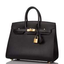 画像をギャラリービューアに読み込む, 【新品】エルメス ブラック ヴォーマダムセリエ バーキン 25cm ゴールド金具