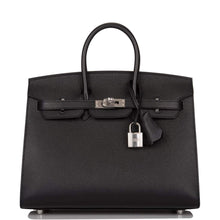 画像をギャラリービューアに読み込む, 【新品】エルメス ブラック ヴォーマダムセリエ バーキン 25cm パラジウム金具