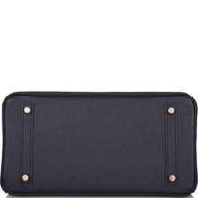 画像をギャラリービューアに読み込む, 【新品】エルメス バーキン30 |ブルーインディゴ、エプソムレザー、ローズゴールド金具