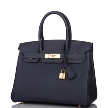画像をギャラリービューアに読み込む, 【新品】エルメス バーキン30 |ブルーニュイ、トゴレザー ゴールド金具