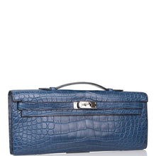 画像をギャラリービューアに読み込む, 【愛用 - ミント】エルメス ケリーカット |ブルー テンペテ、マット アリゲーター、パラジウム ハードウェア