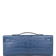 画像をギャラリービューアに読み込む, 【愛用 - ミント】エルメス ケリーカット |ブルー テンペテ、マット アリゲーター、パラジウム ハードウェア