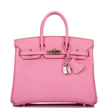 画像をギャラリービューアに読み込む, 【愛用ミント】エルメス バブルガム 5P エプソン バーキン 25cm パラジウム金具