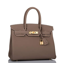 画像をギャラリービューアに読み込む, 【新品】エルメス バーキン30 |エトープ、トゴレザー、ゴールド金具