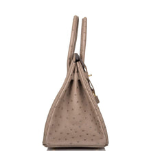 画像をギャラリービューアに読み込む, 【新品】エルメス バーキン30 |グリアスファルト、オーストリッチレザー、ゴールド金具