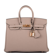 画像をギャラリービューアに読み込む, 【新品】エルメス グリトゥルテレル トゴ バーキン 25cm ローズゴールド金具