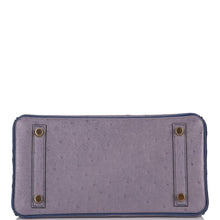 画像をギャラリービューアに読み込む, 【新品】エルメス HSS バイカラー グリアガット&ブルーイリス オーストリッチ バーキン 25cm ゴールド金具