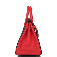 画像をギャラリービューアに読み込む, 【新品】エルメス 馬蹄型刻印(HSS) バイカラー ブラック&ルージュ ド クール トゴ バーキン 25cm ゴールド金具