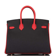 画像をギャラリービューアに読み込む, 【新品】エルメス 馬蹄型刻印(HSS) バイカラー ブラック&ルージュ ド クール トゴ バーキン 25cm ゴールド金具