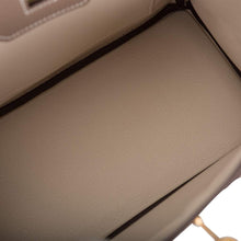 画像をギャラリービューアに読み込む, 【新品】エルメス 馬蹄スタンプ(HSS) バイカラー エトゥープ&クレイエ トゴ バーキン 25cm ブラッシュゴールド金具