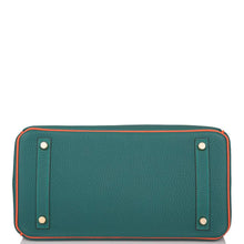 画像をギャラリービューアに読み込む, 【新品】エルメス バーキン 30 ホースシュー スタンプ (HSS) |バイカラー: マラカイトとオレンジ ポピー、トーゴ レザー、パーマブラス ハードウェア