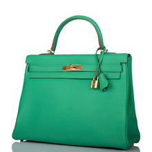 画像をギャラリービューアに読み込む, 【新品】エルメス ケリー ルトゥール 35 |メンテ、クレマンスレザー、ゴールド金具