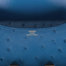 画像をギャラリービューアに読み込む, 【新品】エルメス コンスタンス18 |ブルーロイ、オーストリッチレザー、ゴールド金具