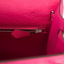 画像をギャラリービューアに読み込む, <transcy>【NEW】エルメス ローズ ティリエン オーストリッチ セリエ ケリー 25cm パラジウム金具</transcy>