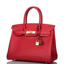 画像をギャラリービューアに読み込む, 【新品】エルメス バーキン30 |ルージュ カザック、エプソム レザー、ゴールド金具
