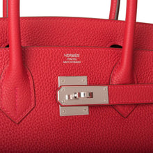 画像をギャラリービューアに読み込む, 【新品】エルメス バーキン30 | Rouge Casaque Verso、トゴレザー、パラジウム金具