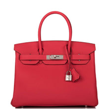 画像をギャラリービューアに読み込む, 【新品】エルメス バーキン30 |ルージュ ドゥ クール、トゴ レザー、パラジウム金具