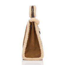 画像をギャラリービューアに読み込む, 【新品】エルメス ケリー ルトゥール 35 |テディ ムートン、エベネ バレニア レザー、パラジウム ハードウェア