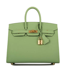 画像をギャラリービューアに読み込む, 【新品】エルメス ヴェールクリケット エプソンセリエ バーキン 25cm ゴールド金具