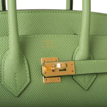 画像をギャラリービューアに読み込む, 【新品】エルメス ヴェールクリケット エプソンセリエ バーキン 25cm ゴールド金具