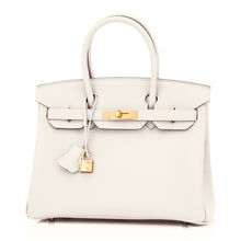 画像をギャラリービューアに読み込む, 【新品】エルメス バーキン30 | Craie、トゴレザー、ローズゴールド金具