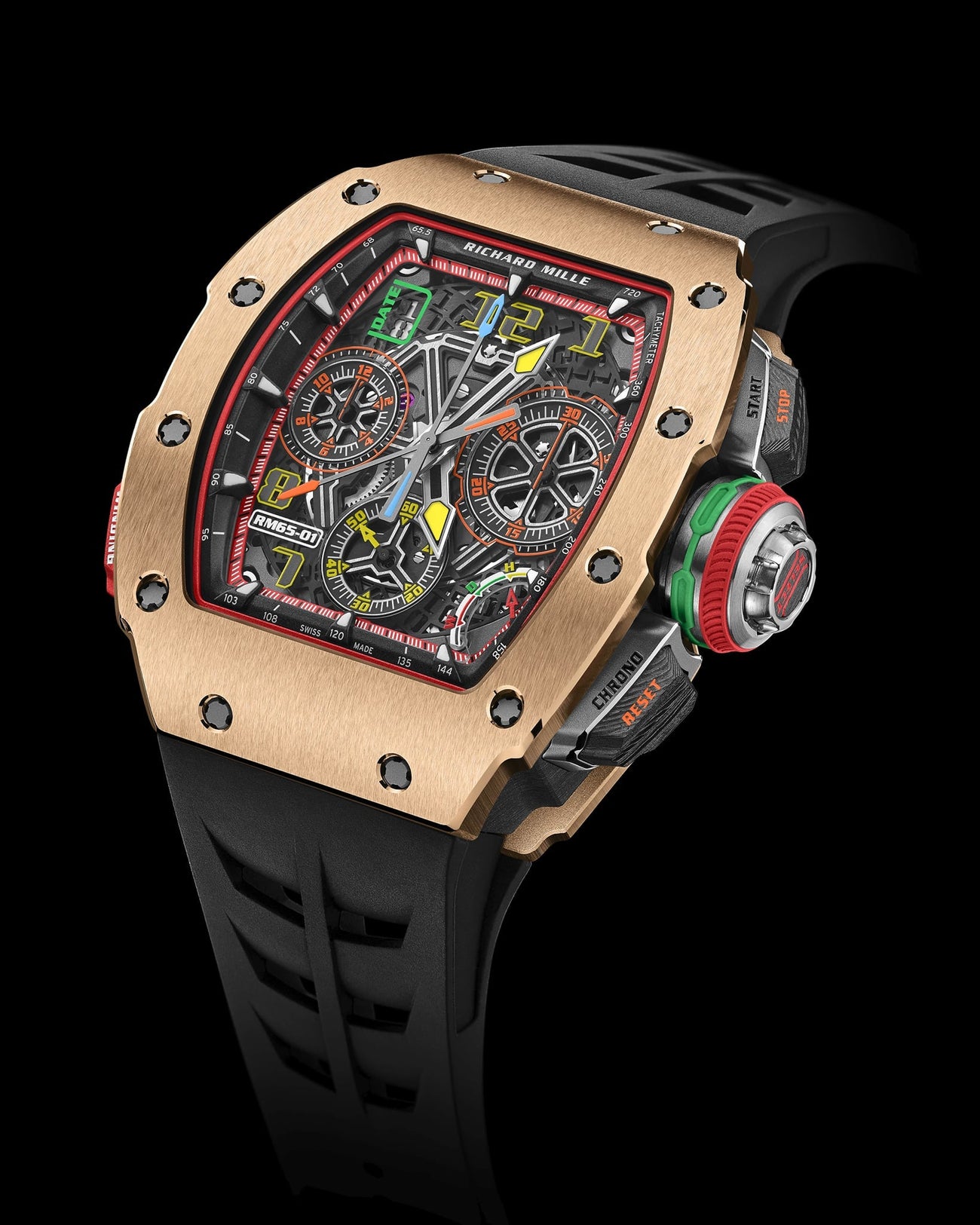 New] Richard Mille RM65-01 Rose Gold Automatic Winding Split 