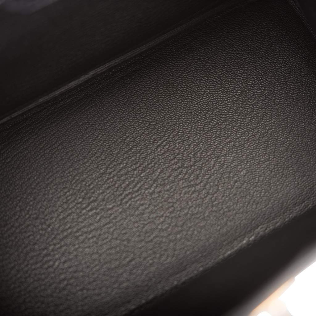 [New] Hermès Black Matte Alligator/Togo Birkin Touch 25cm Gold Hardware