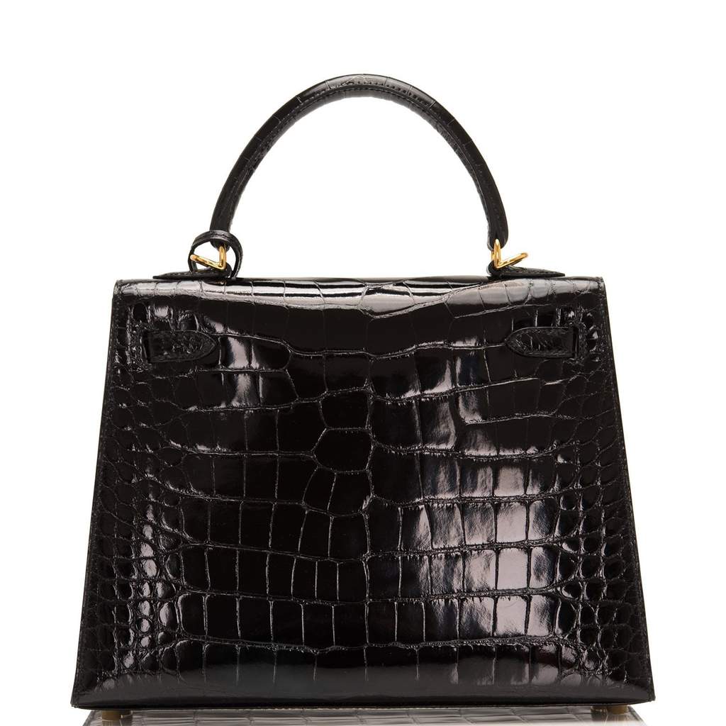[NEW] Hermès Kelly Sellier 25 | Noir, Shiny Alligator Leather, Gold Ha ...
