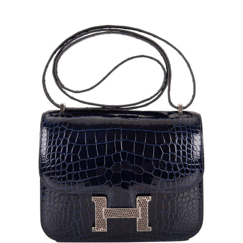 Hermes Constance 24 Rouge H Niloticus Crocodile Gold Hardware