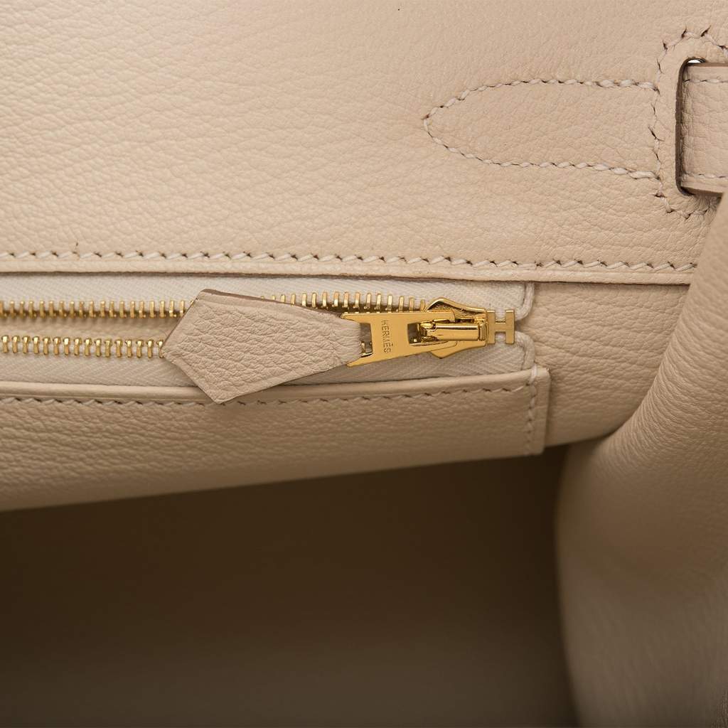 [New] Hermès Birkin 30 | Craie, Togo Leather, Gold Hardware