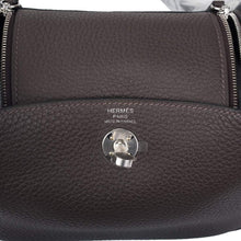 Load image into Gallery viewer, [New] Hermès Lindy Mini 20 | Ebene, Taurillon Clemence Leather, Palladium Hardware
