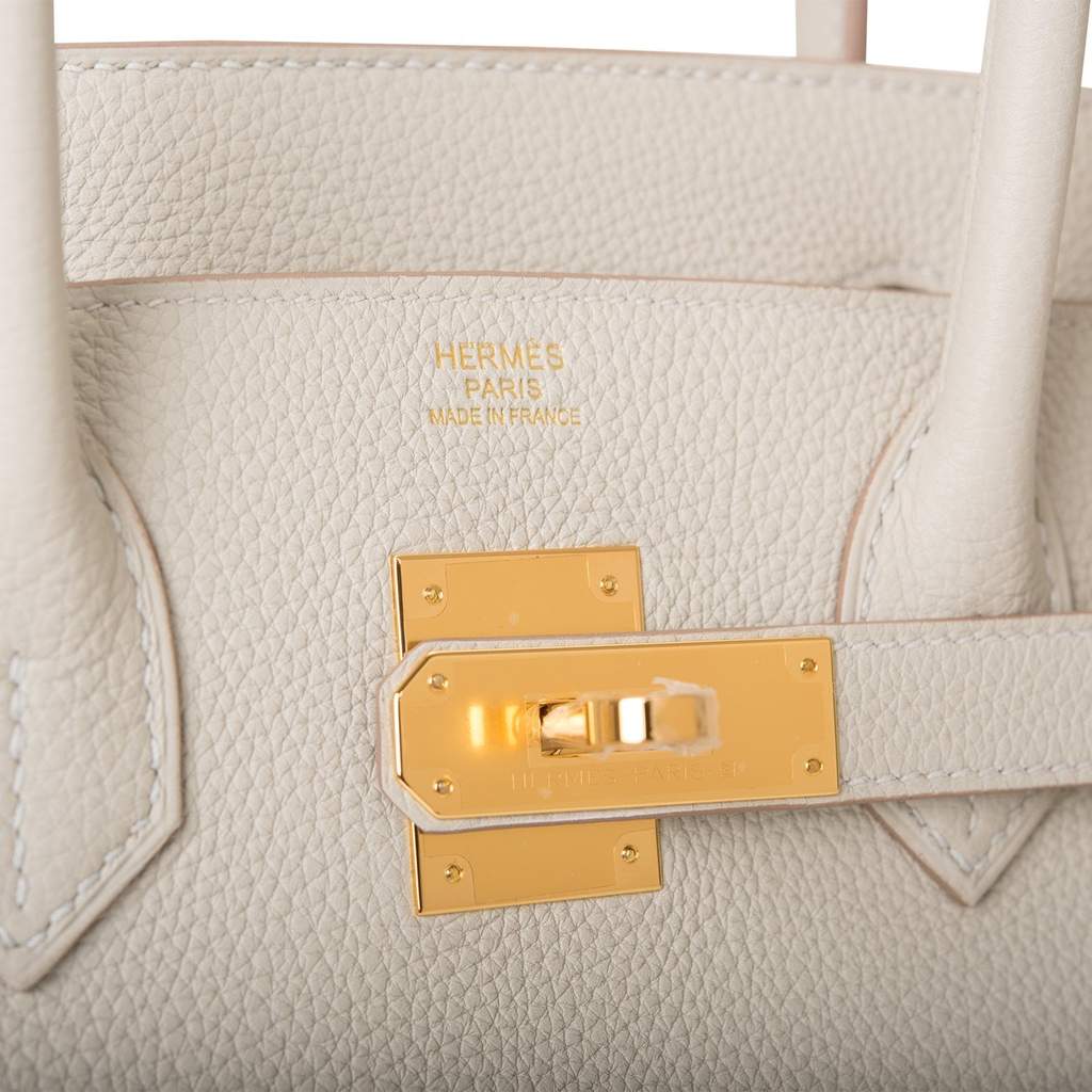 Hermès Birkin 30 Gris Perle Togo With Gold Hardware