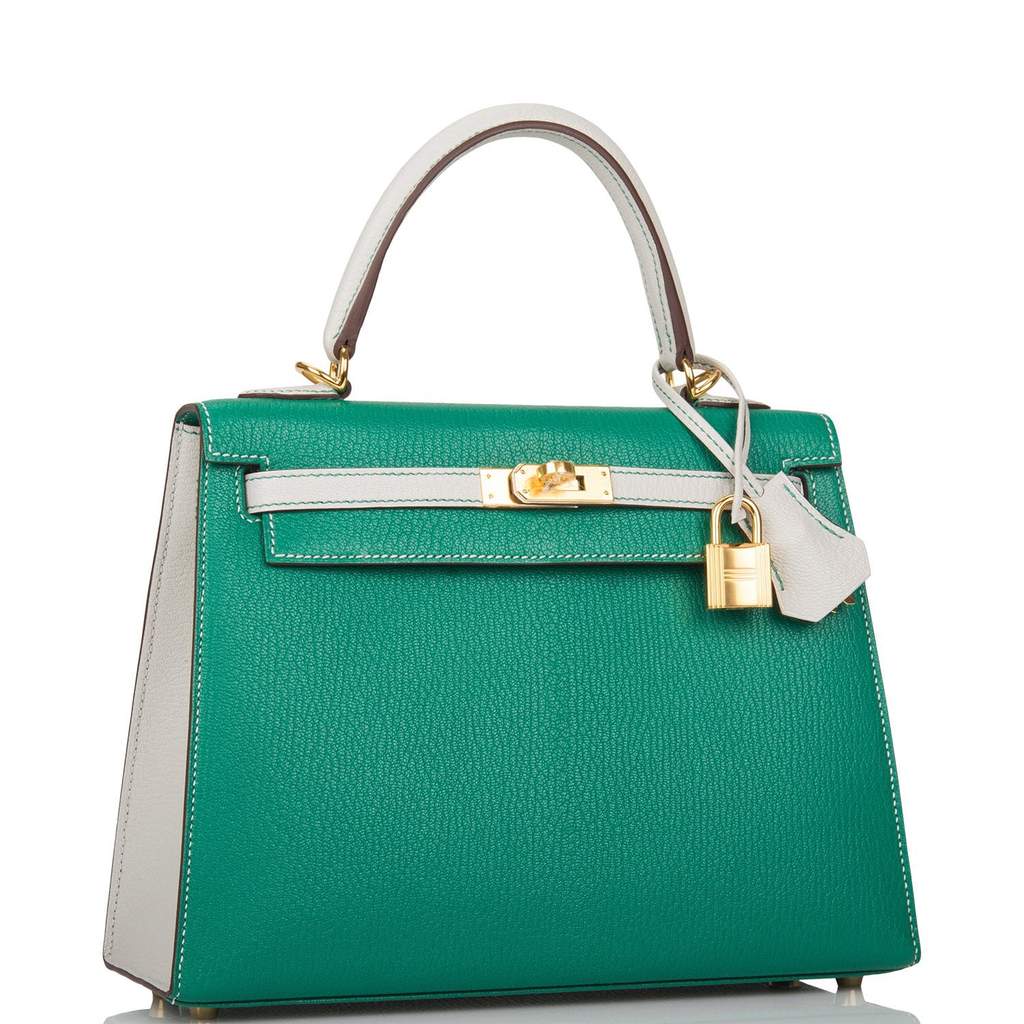 Hermes Kelly 25 Sellier Ostrich 80 Gris Perle GHW Stamp Z in 2023