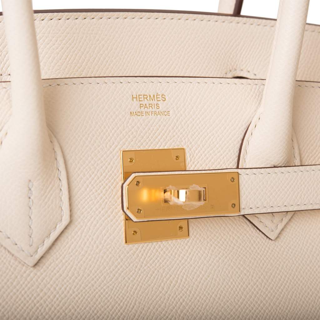 Hermes Birkin bag 30 Nata Epsom leather Gold hardware