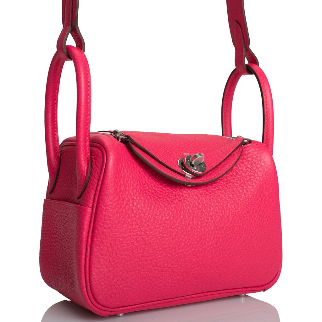 HERMES Lindy Size Mini Rose Extreme Taurillon Clemence– GALLERY RARE Global  Online Store
